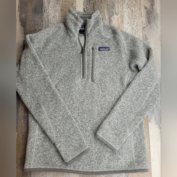 Patagonia Women's XS Better Sweater Quartee Zip Pullover Gray - Picture 1 of 8